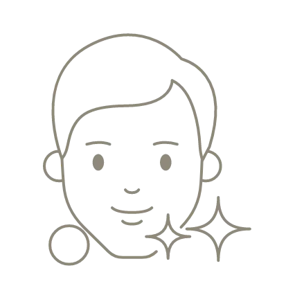 男性の顔のイラスト